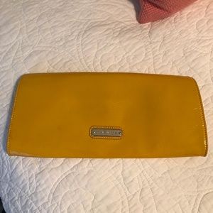 yellow Steve Madden clutch